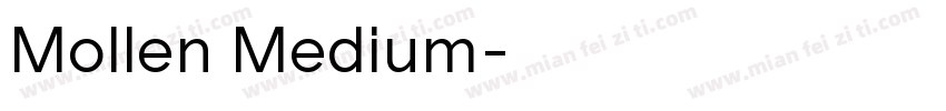 Mollen Medium字体转换